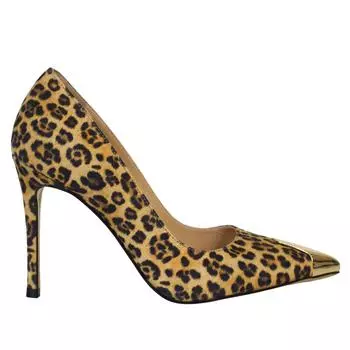 Женская обувь из натуральной кожи на высоком каблуке особого дизайна