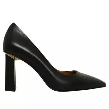 Женская обувь из натуральной кожи на высоком каблуке особого дизайна