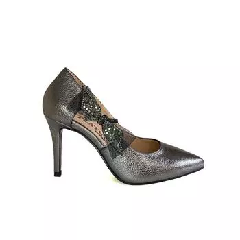 Женская обувь из натуральной кожи на высоком каблуке особого дизайна