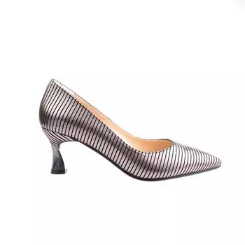 Женская обувь из натуральной кожи на высоком каблуке особого дизайна