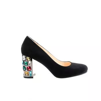 Женская обувь из натуральной кожи на высоком каблуке особого дизайна