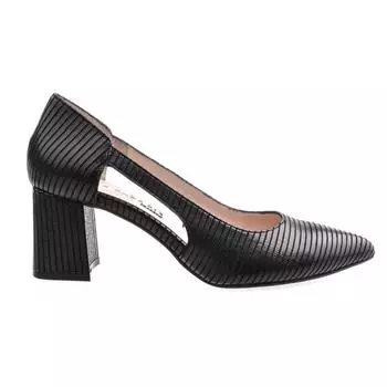 Женская обувь из натуральной кожи на высоком каблуке особого дизайна