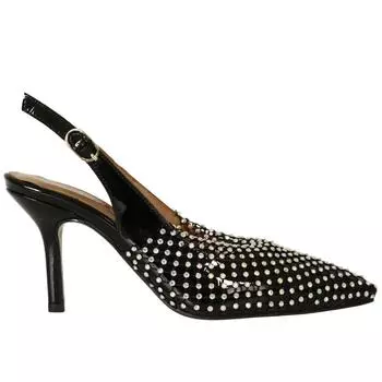 Женская обувь из натуральной кожи на высоком каблуке особого дизайна