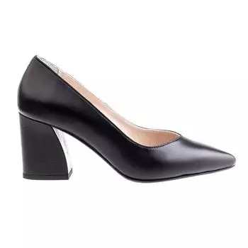 Женская обувь из натуральной кожи на высоком каблуке особого дизайна