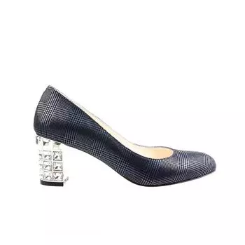 Женская обувь из натуральной кожи на высоком каблуке особого дизайна