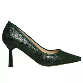 Женская обувь из натуральной кожи на высоком каблуке особого дизайна