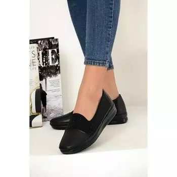 Женская обувь из натуральной кожи с ортопедической подошвой и внутренней подкладкой из камня 43-7210-22