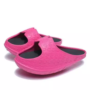 Женская обувь-качалка, женские утягивающие тапочки для тренировок, летняя модная повседневная пляжная обувь без шнуровки 35-37 чёрный