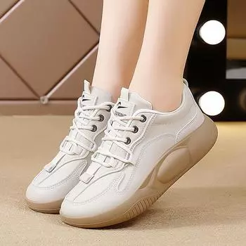 Женская обувь, кроссовки из искусственной кожи, новые удобные женские повседневные прогулочные туфли, модные лоферы 39 белый