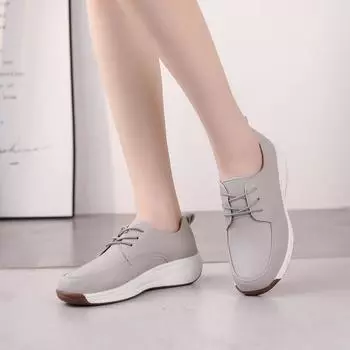 Женская обувь, кроссовки, удобная повседневная дышащая обувь для вождения для девочек, обувь на толстой подошве, большие размеры EU: 35 чёрный