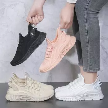 Женская обувь Легкая повседневная обувь для женщин Кроссовки Удобная спортивная обувь 36 бежевый
