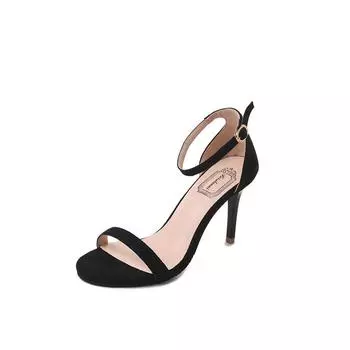 Женская обувь Летние новые каблуки Женская мода Цветные неглубокие высокие каблуки Сексуальные острые носки для улицы Повседневное вечернее платье Женские высокие каблуки 34 чёрный