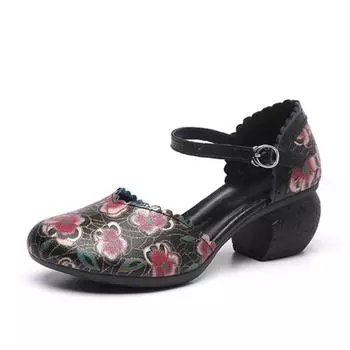 Женская обувь, летние сандалии из натуральной кожи, новинка 2024 года, модные сандалии с ремешком и пряжкой в стиле ретро, лаконичные женские сандалии ручной работы для отдыха, повседневная обувь 35 белый