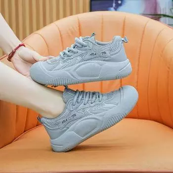 Женская обувь, летняя, новая, повседневная, обувь для сноубординга, женская, студенческая, спортивная обувь, универсальная, обувь для папы на платформе, маленькие белые туфли 35