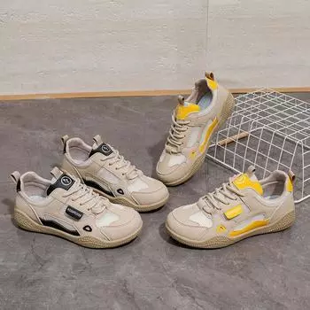 Женская обувь Летняя сетчатая обувь 2025 Новая спортивная обувь с полой сеткой Белые туфли с одинарной сеткой Тонкая повседневная обувь 35 чёрный