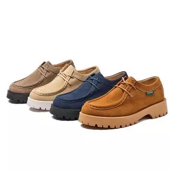 Женская обувь, лоферы, замшевые туфли из натуральной кожи, студенческая обувь на шнуровке в британском стиле, женская классическая женская обувь большого размера 39 серый