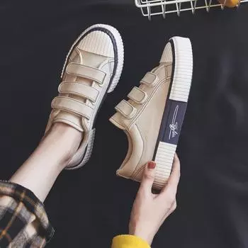 Женская обувь Magic Stick Canvas Shoes Женская обувь Новая весенне-осенняя универсальная обувь для скейтбординга Белые туфли Тканевые туфли Tide 35