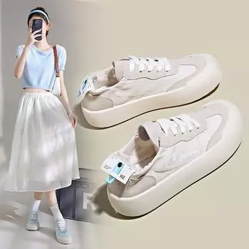 Женская обувь модная и дышащая летом, а толстая подошва увеличивает количество студентов. Имеют однотонные цвета и универсальны. 35 розовый