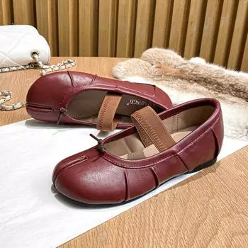 Женская обувь Модные туфли на плоской подошве с плоским дном, увеличивающие рост женские туфли в паре с юбками Туфли Мэри Джейн для женщин 35 серебряный