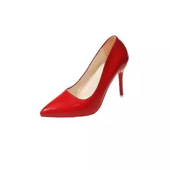 Женская обувь Модные женские туфли на низком каблуке Сексуальные туфли с острым носком для вечеринок Женские туфли-лодочки больших размеров на однотонном каблуке Женские 35