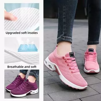 Женская обувь мягкая подошва не устает от ног, летняя повседневная обувь на платформе, импортная спортивная обувь большого размера на воздушной подушке, удобная для ходьбы 36