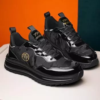 Женская обувь Мужская обувь Черные кроссовки Модные кроссовки для бега Повседневная спортивная обувь для активного отдыха 36 чёрный/золотой