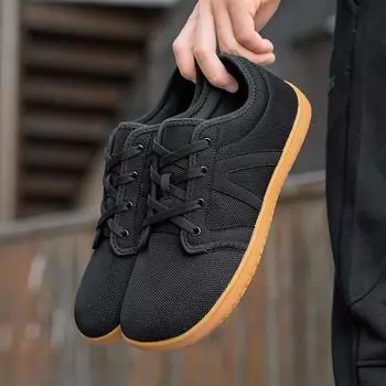 Женская обувь Мужская обувь Обувь для танцев Спортивная обувь Уличная обувь с дышащей сеткой Женские кроссовки Обувь с широким носком 36 чёрный