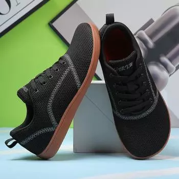 Женская обувь Мужская обувь Обувь для танцев Спортивная обувь Уличная обувь с дышащей сеткой Женские кроссовки Обувь с широким носком 35 чёрный