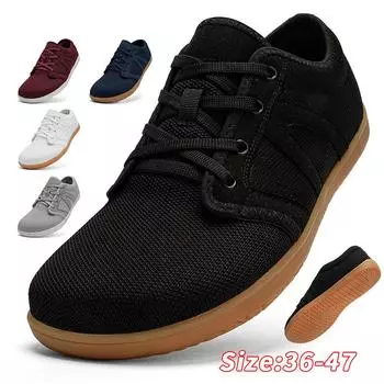 Женская обувь Мужская обувь Обувь для танцев Спортивная обувь Уличная обувь с дышащей сеткой Женские кроссовки Обувь с широким носком 36 чёрный