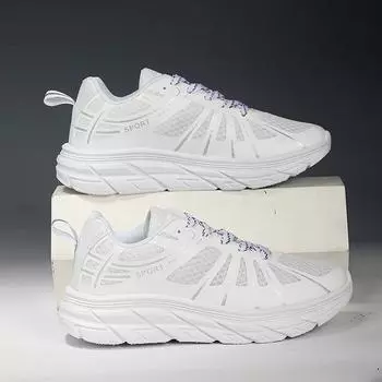 Женская обувь Мужская обувь Обувь для танцев Спортивная обувь Уличная обувь с дышащей сеткой Женские кроссовки Обувь с широким носком 39 чёрный