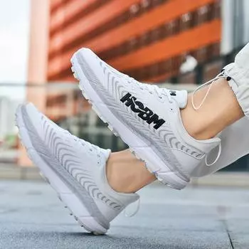 Женская обувь Мужская обувь Обувь для танцев Спортивная обувь Уличная обувь с дышащей сеткой Женские кроссовки Обувь с широким носком 39 белый