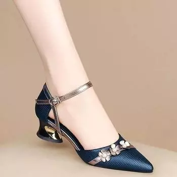Женская обувь на каблуках Свадебная обувь Женская обувь на среднем каблуке с острым носком Элегантная офисная обувь Женские туфли-лодочки Женские классические туфли Кожаные туфли Туфли под платье 41