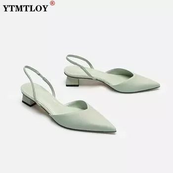 Женская обувь на квадратном высоком каблуке, 2021, сандалии из флока с ремешками на щиколотке, повседневные черные свадебные пикантные туфли телесного цвета с острым носком 34 бежевый