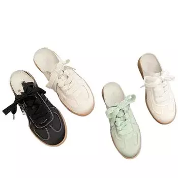 Женская обувь на плоской подошве 2024 года, новые испанские маленькие белые туфли, ленивые туфли без застежек 35 белый