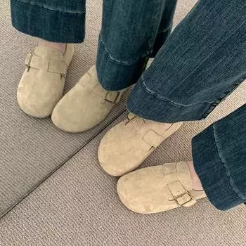 Женская обувь на плоской подошве кроссовки Barefoot женские 2025 трендовые мокасины слипоны с круглым носком для бега удобные стильные ретро по акции новые 35