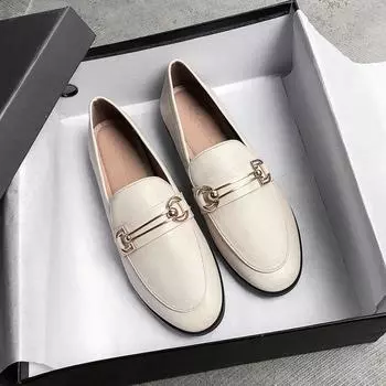 Женская обувь на плоской подошве, лоферы, женская модная кожаная брендовая обувь, женская дизайнерская обувь на плоской подошве, женская обувь класса люкс 35