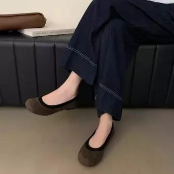 Женская обувь на плоской подошве, модные повседневные туфли на плоской подошве с круглым носком, новые туфли на плоской подошве с низким каблуком в тон, Zapatos 35