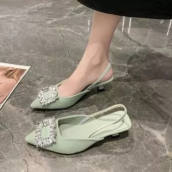 Женская обувь на распродаже. Новые женские туфли-лодочки. Летние женские босоножки на шпильках. Элегантные туфли с острым носком и неглубоким вырезом. Черные туфли на каблуках. 38 чёрный