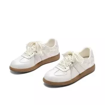 Женская обувь на шнуровке, спортивные кроссовки, спортивная обувь для женщин, плоская подошва, стильная, по акции, новая, высокого качества, корейская, дешевая 35