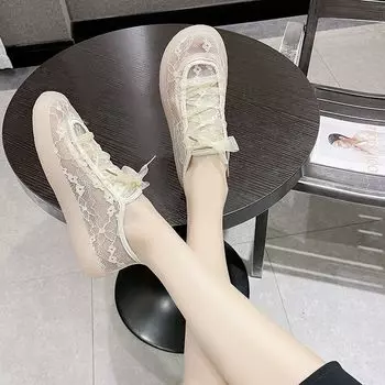 Женская обувь на шнуровке женская обувь прозрачная сетчатая дышащая плоская обувь тенденции 2024 года дизайнер новинка в продаже обувь Urban Light 35