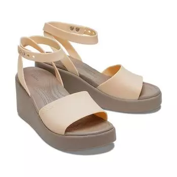 Женская обувь на танкетке CROCS BROOKLYN с ремешком на лодыжке SHI 24SWSD209406 SHITAKE Z2DS/W6 230