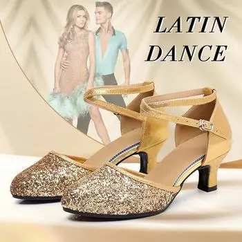 Женская обувь на высоком каблуке с закрытым носком, стандартная, современная, для бальных танцев, обувь для вальса, на открытом воздухе 34 красный