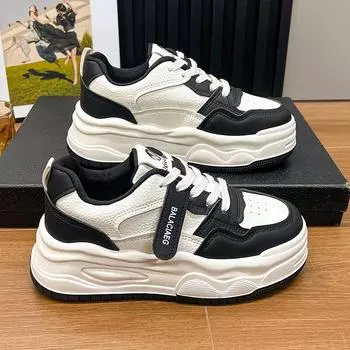 Женская обувь, нескользящая модная весенняя нескользящая толстая подошва на шнуровке, новая легкая модная повседневная удобная женская спортивная обувь 35