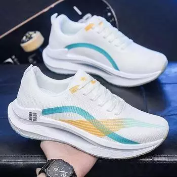 Женская обувь, новинка 2023 года, весенняя новая повседневная обувь с сетчатой подошвой, легкая спортивная обувь с мягкой подошвой, легкие кроссовки для бега 36