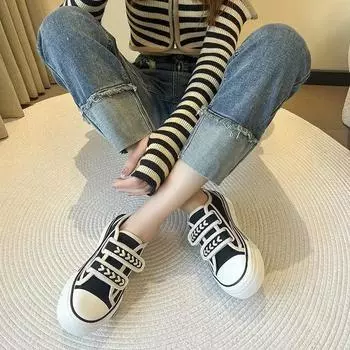 Женская обувь Новое поступление 2024 года. Женские парусиновые туфли. Легкие дизайнерские роскошные стильные повседневные удобные и элегантные. Предложение A 35