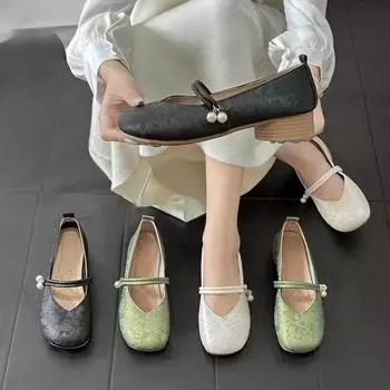 Женская обувь Новые универсальные однотонные сандалии на плоской подошве с закрытым носком Летняя мода Круглый носок Женская повседневная обувь 35