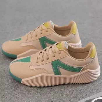 Женская обувь, новые весенние легкие кроссовки на мягкой подошве, универсальная повседневная обувь в корейском стиле, кроссовки для бега для подростков, туфли-лодочки 35