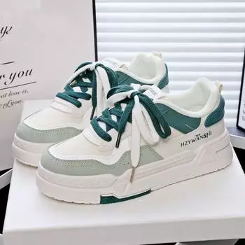 Женская обувь осень и зима новые оригинальные толстые подошвы маленькие белые туфли американские трендовые повседневные модные туфли для женщин кроссовки 35