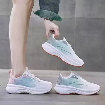 Женская обувь осенние спортивные женские легкие кроссовки с мягкой подошвой повседневные кроссовки для бега обувь для учащихся младших классов женские производитель 36 светло-серый