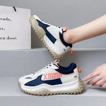 Женская обувь Осенняя мода Повседневная спортивная обувь Женская нескользящая обувь на платформе с увеличенным каблуком Женские кроссовки 35